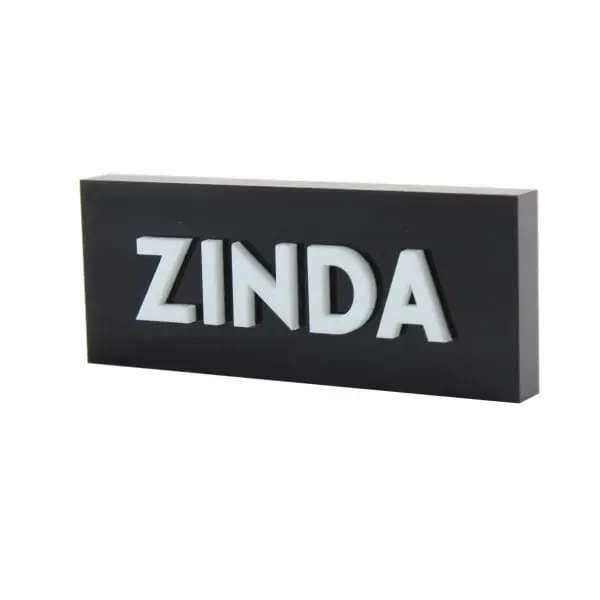 Custom acrylic logo blocks