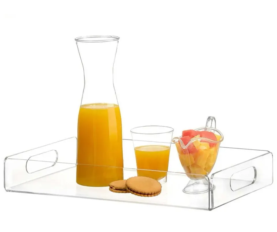 Custom acrylic serving trays