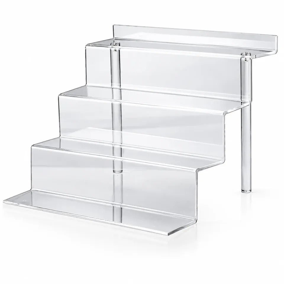 Tiered acrylic display stands