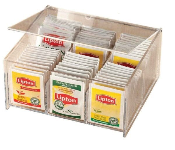 Elegant Acrylic Tea And Coffee Box Organizers - clear 6