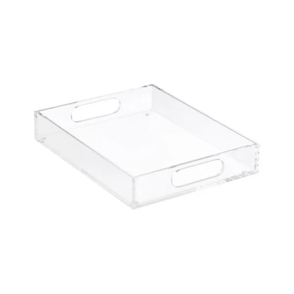 Custom Plexiglass Tray Acrylic Service Tray - clear