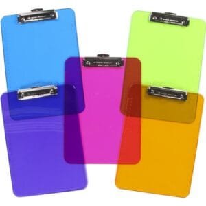 Acrylic Clipboards A Modern Twist on a Classic Office Essential - colorful 2