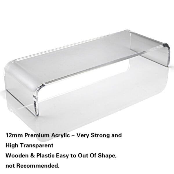 Premium Acrylic Computer Display Stand For Workspace - clear 4