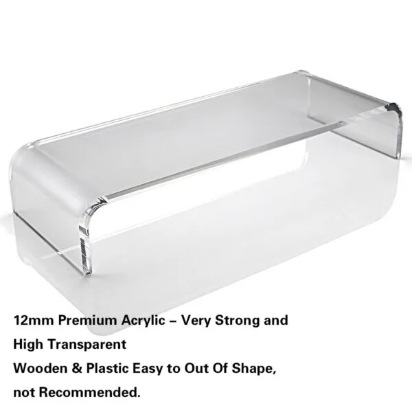 Premium Acrylic Computer Display Stand For Workspace - clear 4