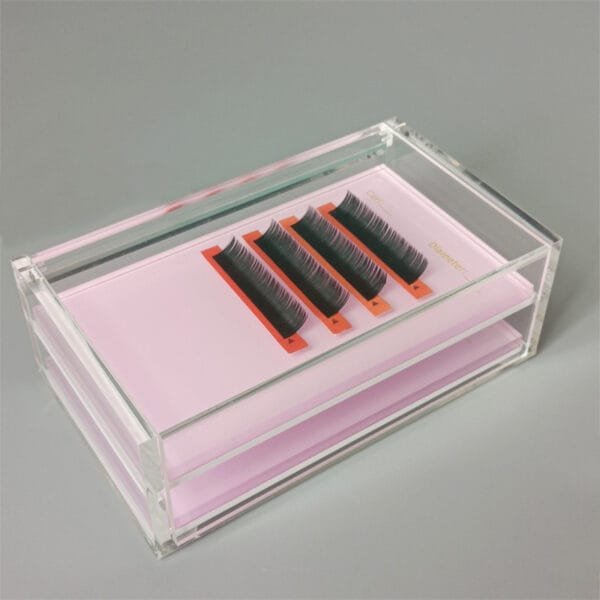 Pink Diamond Double Tray Lash Case 3