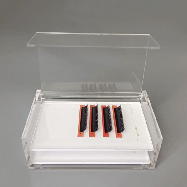 Pink Diamond Double Tray Lash Case 1