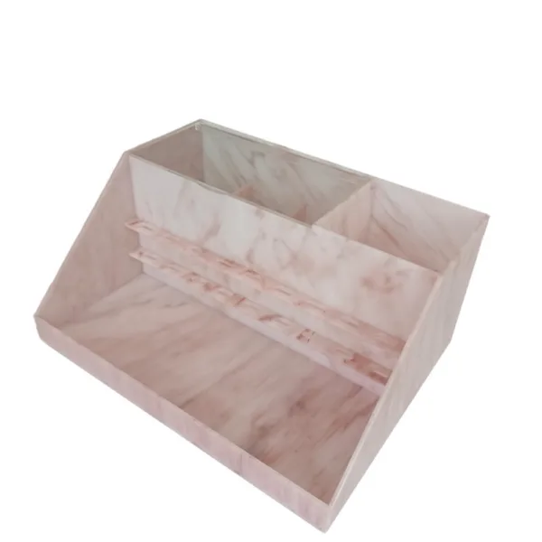 Acrylic Beauty Marble Lash Cart Organizer - pink 4