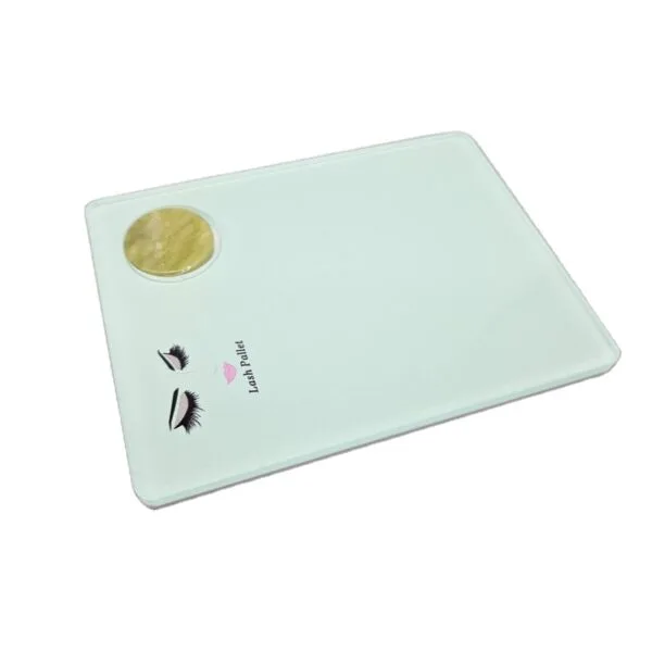 Eyelash Extension Trays With Free Jade Stone - green