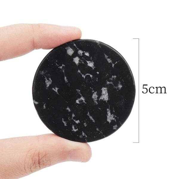 Jade Stone Eyelash Tile Glue Stone - black - 5cm