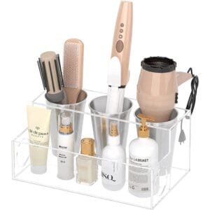 Maximize Your Space With Our Acrylic Bathroom Storage Stand - clear