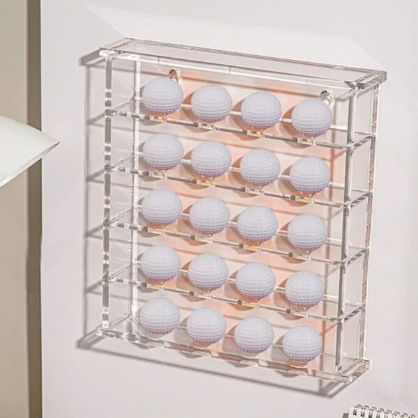 Custom Luxury Acrylic Golf Ball Display Stand - clear 7