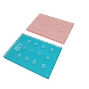 Crystal Star Glue Tile For Lash Extensions - green pink