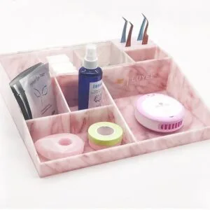 photobank - 2024-08-19T143700.862 - Premium Custom Acrylic Solutions High-Quality Acrylic Eyelash Cart Organizer Box - pink