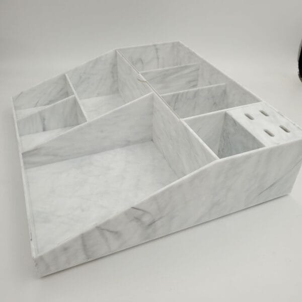 High-Quality Acrylic Eyelash Cart Organizer Box - white