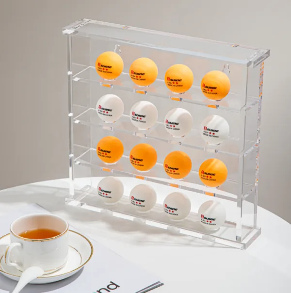 Custom Luxury Acrylic Golf Ball Display Stand - clear 5
