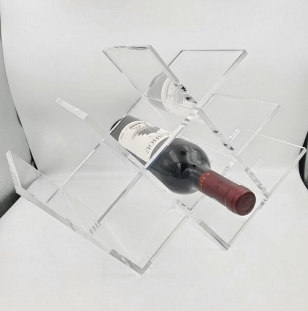 Acrylic Wine Bottle Stand Custom Wine Stand - clear 1