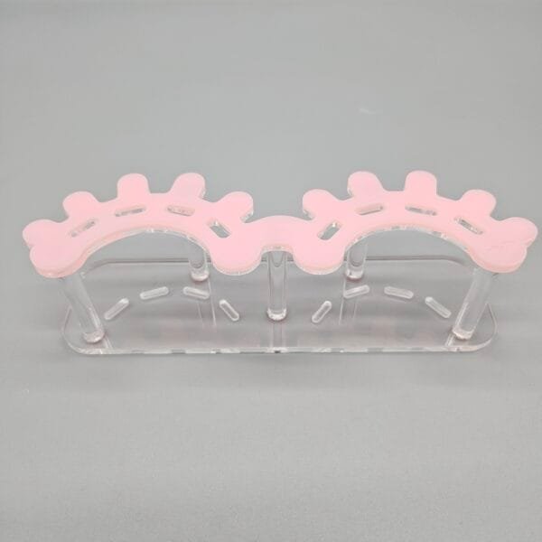 Acrylic Tweezer Holder Stand Lash Tweezers Holder Plastic Tweezers Stand - pink clear 8