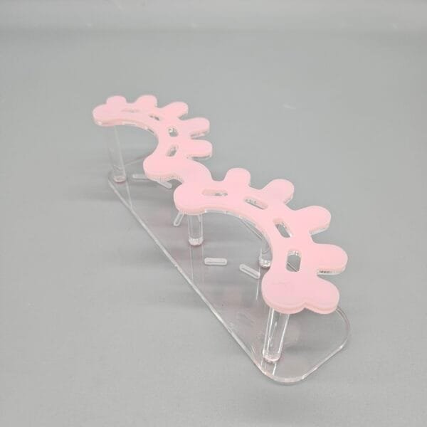 Acrylic Tweezer Holder Stand Lash Tweezers Holder Plastic Tweezers Stand - pink clear 7