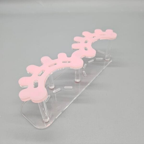 Acrylic Tweezer Holder Stand Lash Tweezers Holder Plastic Tweezers Stand - pink clear 6