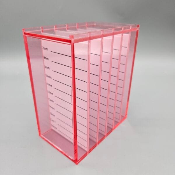 Crystal 5 Tiles Lash Box Pink Lash Box Custom Eyelash Box - 2