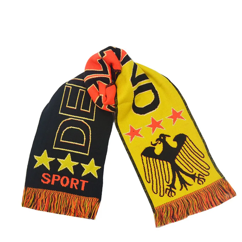 OEM Custom Woven Scarf Football Fan Sports Club Souvenir Scarf - colorful 2