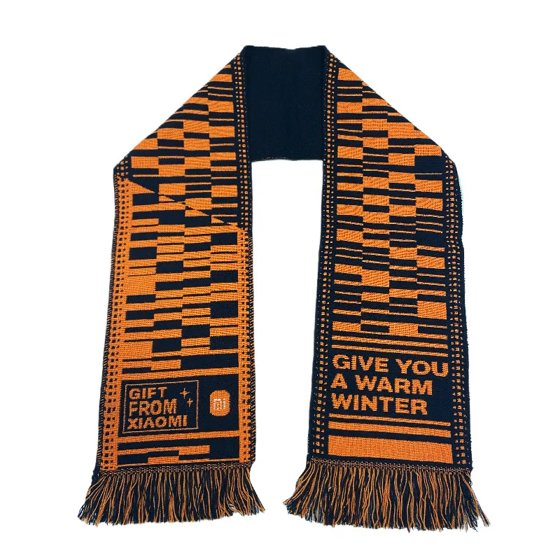 OEM Custom Woven Scarf Football Fan Sports Club Souvenir Scarf - colorful 1
