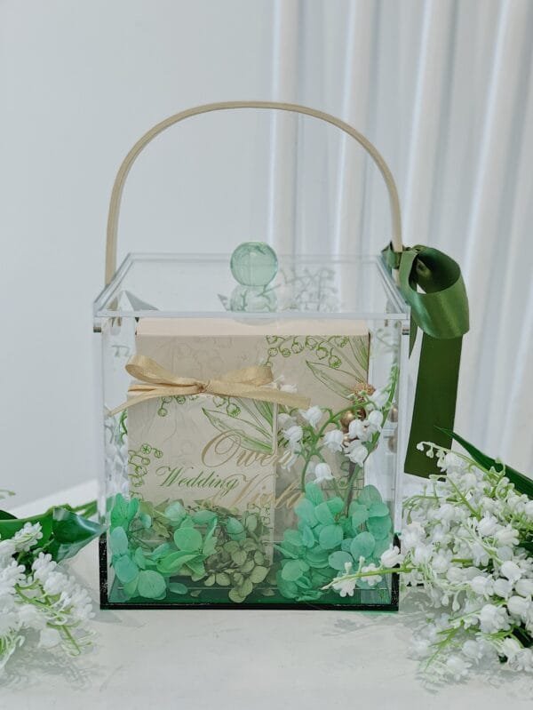 Acrylic Box Organizer Acrylic Box With Lid Clear Wedding Gift Box - colorful