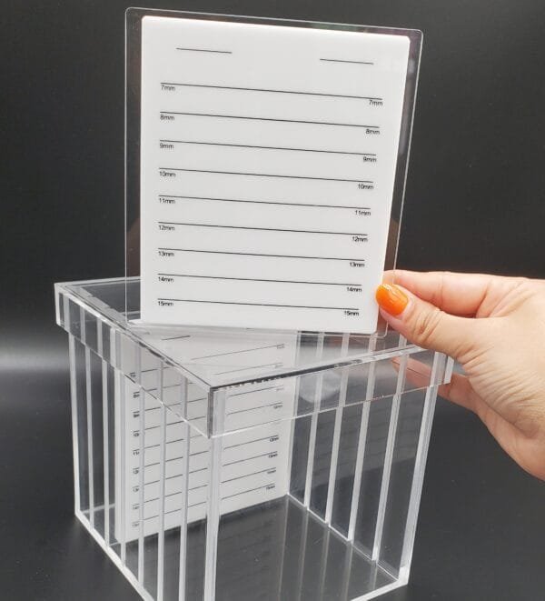 Acrylic Empty Lash Box With Tray Acrylic Clear Lash Box - 6 tiles