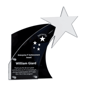 Acrylic Award Plaque Blank Acrylic Award Acrylic Trophy - black clear