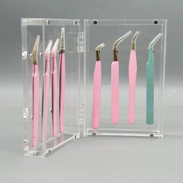 Magnetic Tweezer Case Acrylic Tweezer Case Eyelash Tweezer Case - clear 3