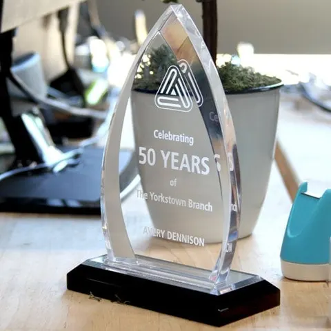 Acrylic Award Plaque Blank Acrylic Award Acrylic Trophy - clear 1