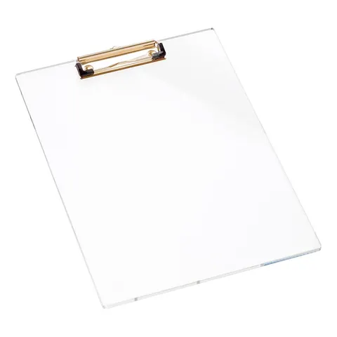Acrylic Clipboards A Modern Twist on a Classic Office Essential - clear 1