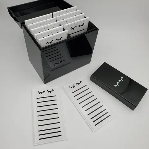 Custom Eyelash Box Eyelash Customized Box Black Lash Box - 5