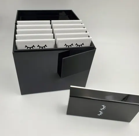 Custom Eyelash Box Eyelash Customized Box Black Lash Box - 4