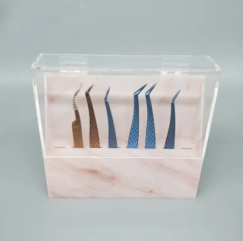 Wholesale Acrylic Tweezer Box Tweezer Holder Acrylic Tweezer Stand - clear 6