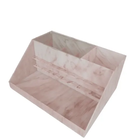 Acrylic Beauty Marble Lash Cart Organizer - pink 4