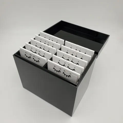 Custom Eyelash Box Eyelash Customized Box Black Lash Box - 6