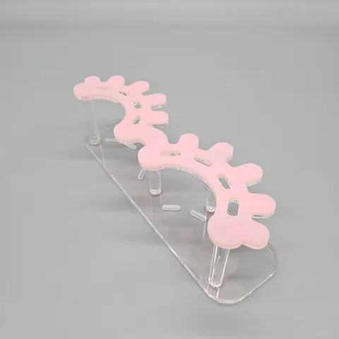 Acrylic Tweezer Holder Stand Lash Tweezers Holder Plastic Tweezers Stand - pink clear 7