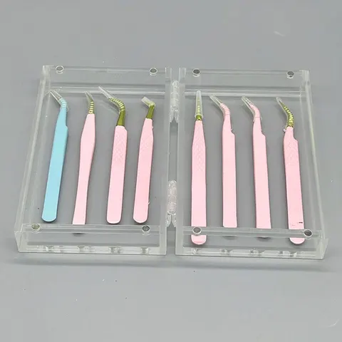 Magnetic Tweezer Case Acrylic Tweezer Case Eyelash Tweezer Case - clear 7
