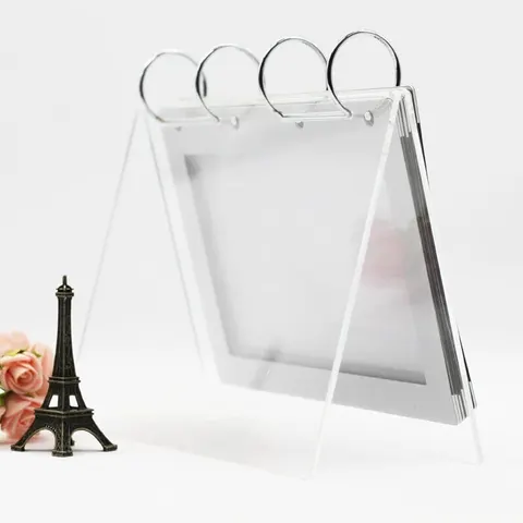 Custom Acrylic Desk Calendar Acrylic Calendar Stand - clear 4
