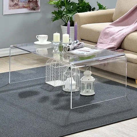 Acrylic Coffee Table Acrylic Console Table Acrylic Desk Table - clear
