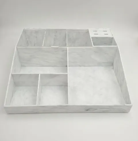 High-Quality Acrylic Eyelash Cart Organizer Box - white 1