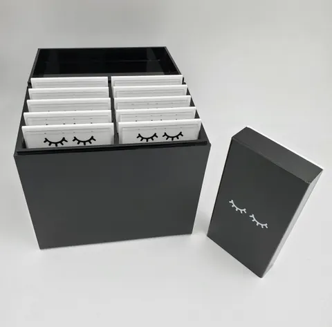 Custom Eyelash Box Eyelash Customized Box Black Lash Box - 7