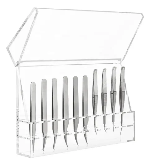 Wholesale Acrylic Tweezer Box Tweezer Holder Acrylic Tweezer Stand - clear 5