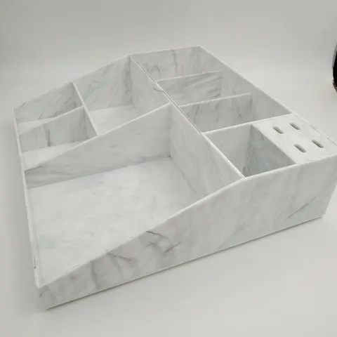 High-Quality Acrylic Eyelash Cart Organizer Box - white