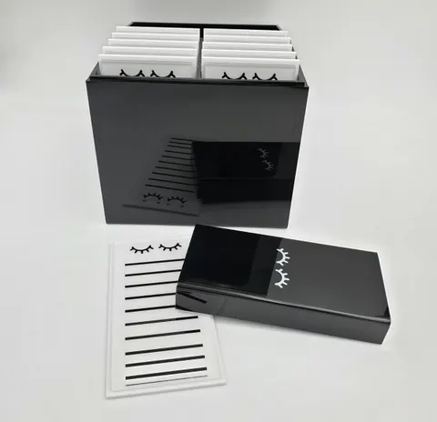 Custom Eyelash Box Eyelash Customized Box Black Lash Box - 8