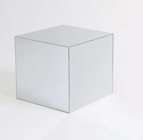 Acrylic cube and plinth formats used to create product display levels